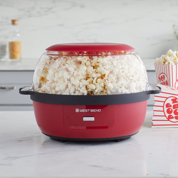 West Bend Stir Crazy 6 Qt. Popcorn Machine, in Red- Lifestyle