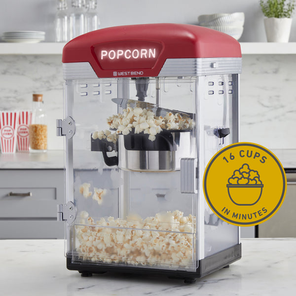 West Bend Theater Crazy 4 Qt. Popcorn Machine with Bags