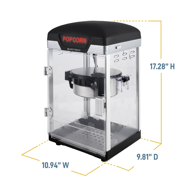 West Bend Theater Crazy 4 Qt. Popcorn Machine with Bags