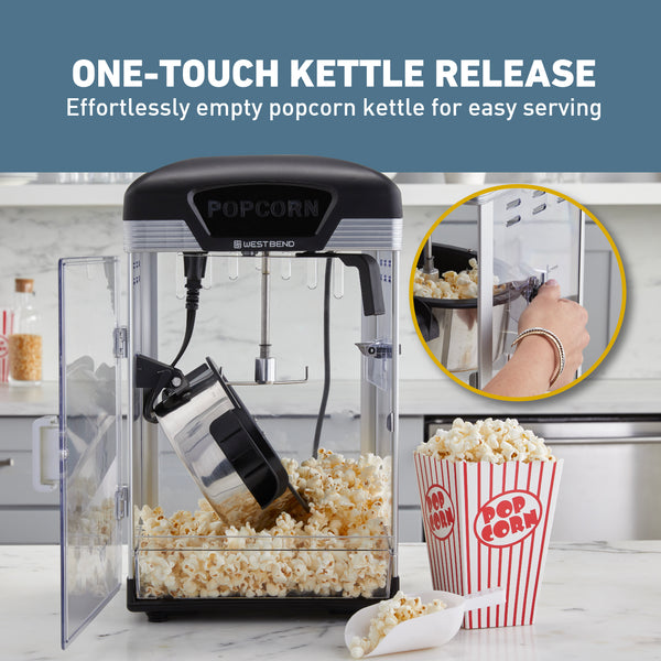 West Bend Theater Crazy 4 Qt. Popcorn Machine with Bags