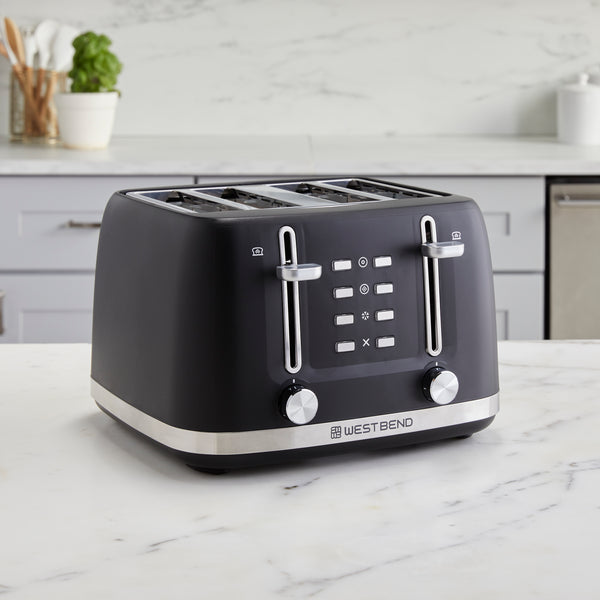 West Bend 4-Slice Toaster, in Black- Lifestyle