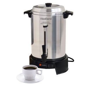 West Bend 55 Cup Commercial Coffee Urn, in Aluminum