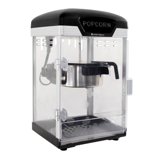 West Bend Theater Crazy 4 Qt. Popcorn Machine with Bags, in Black