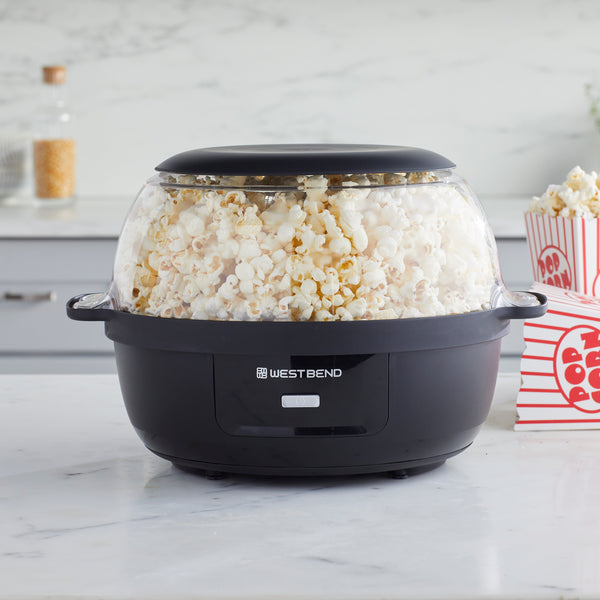 West Bend Stir Crazy 6 Qt. Popcorn Machine, in Black- Lifestyle