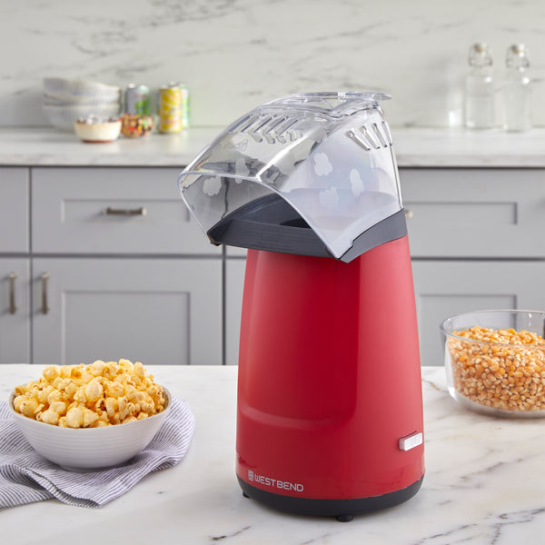 West Bend Air Crazy 4 Qt. Hot Air Popcorn Machine, in Red- Lifestyle