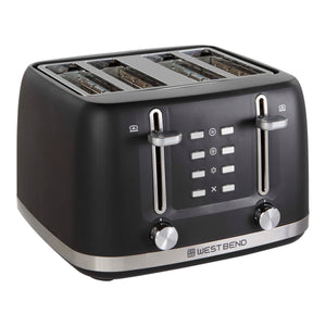 West Bend 4-Slice Toaster, in Black