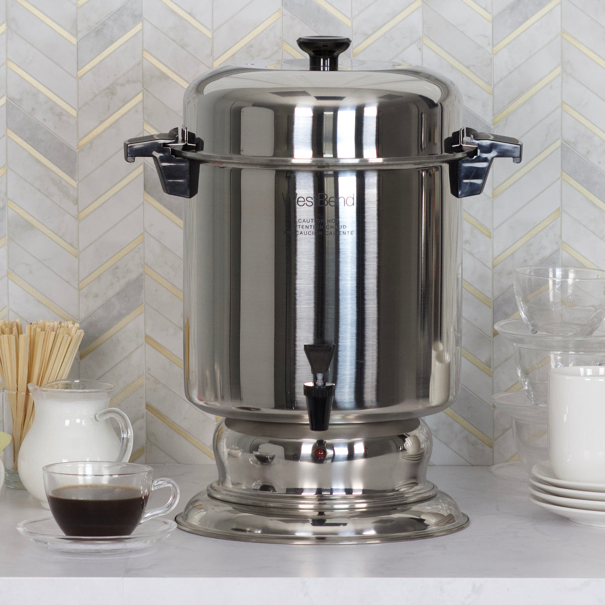 WestBend 55-Cup Large Capacity Commercial Coffee Urn Silver 13550 - Best Buy