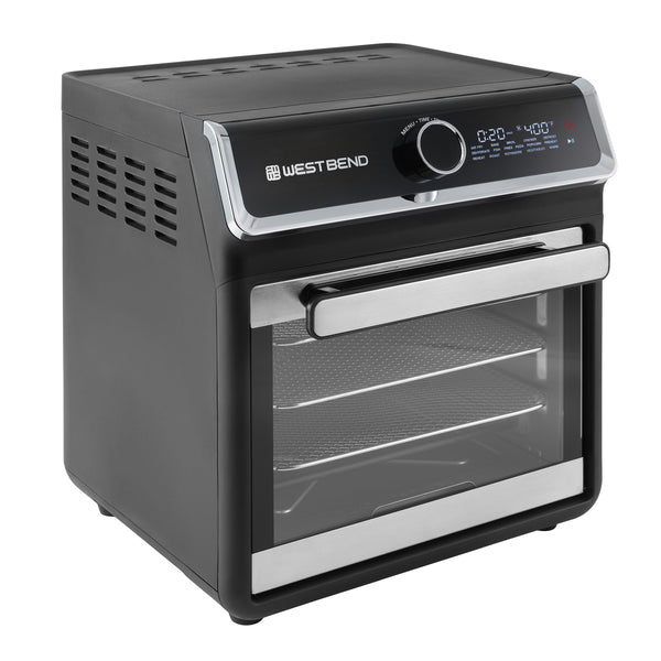 West Bend 15 Qt. Air Fryer Oven with 16 Presets, in Black