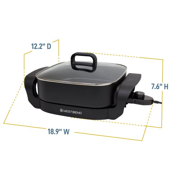 West Bend 12" Electric Skillet with Non-Stick Coating
