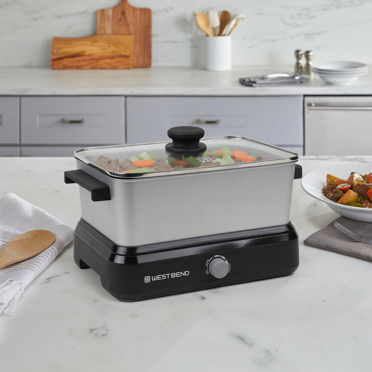 West Bend Versatility Cooker with Storage Bag and Non-Stick