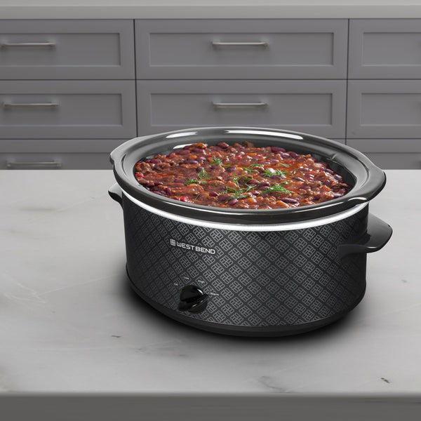 West Bend Pattern Slow Cooker, 6 Qt. Capacity - West Bend