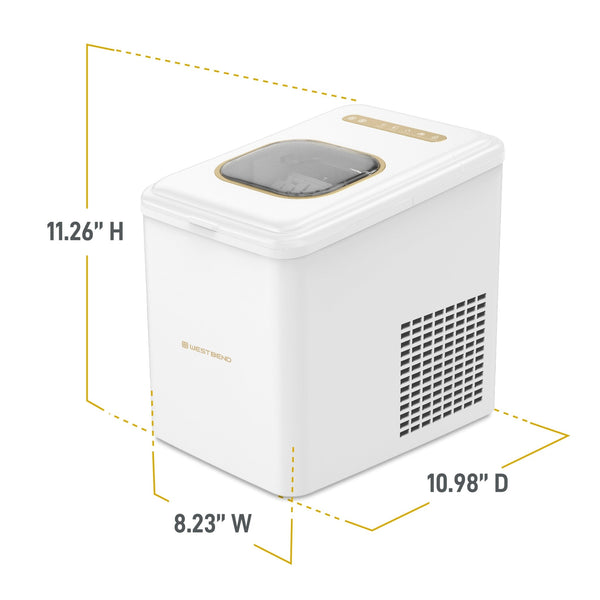West Bend Timeless Countertop Bullet Ice Maker - West Bend