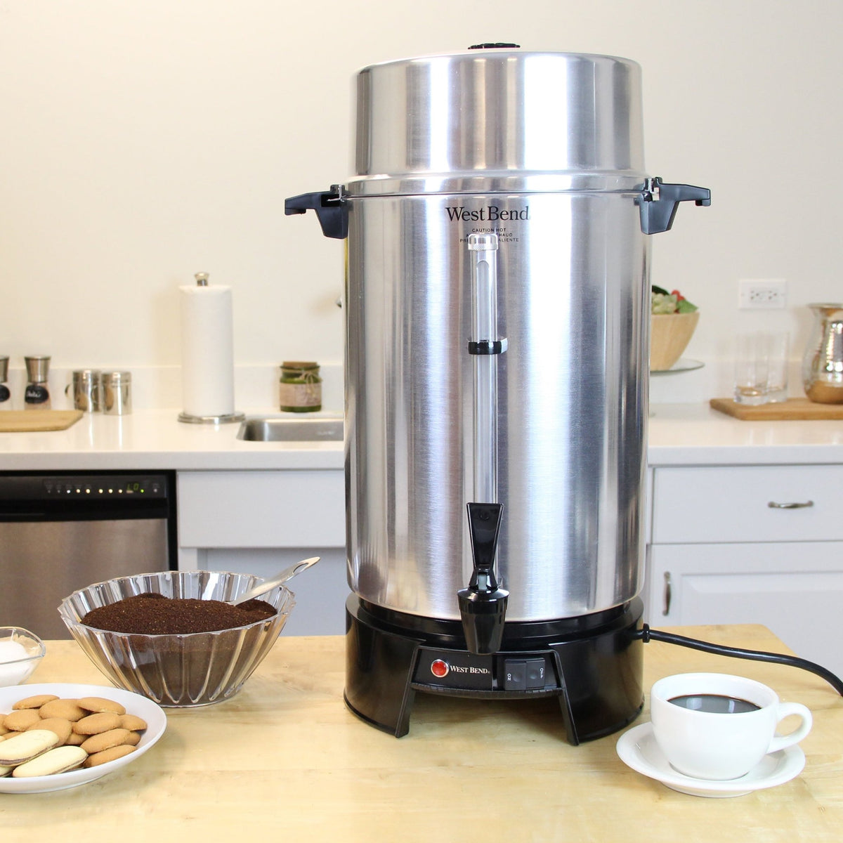 West Bend 55 Cup Commercial Coffee Urn - Stainless Steel