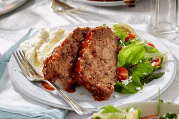 Slow Cooker Meatloaf with Smashed Garlic Potatoes - West Bend