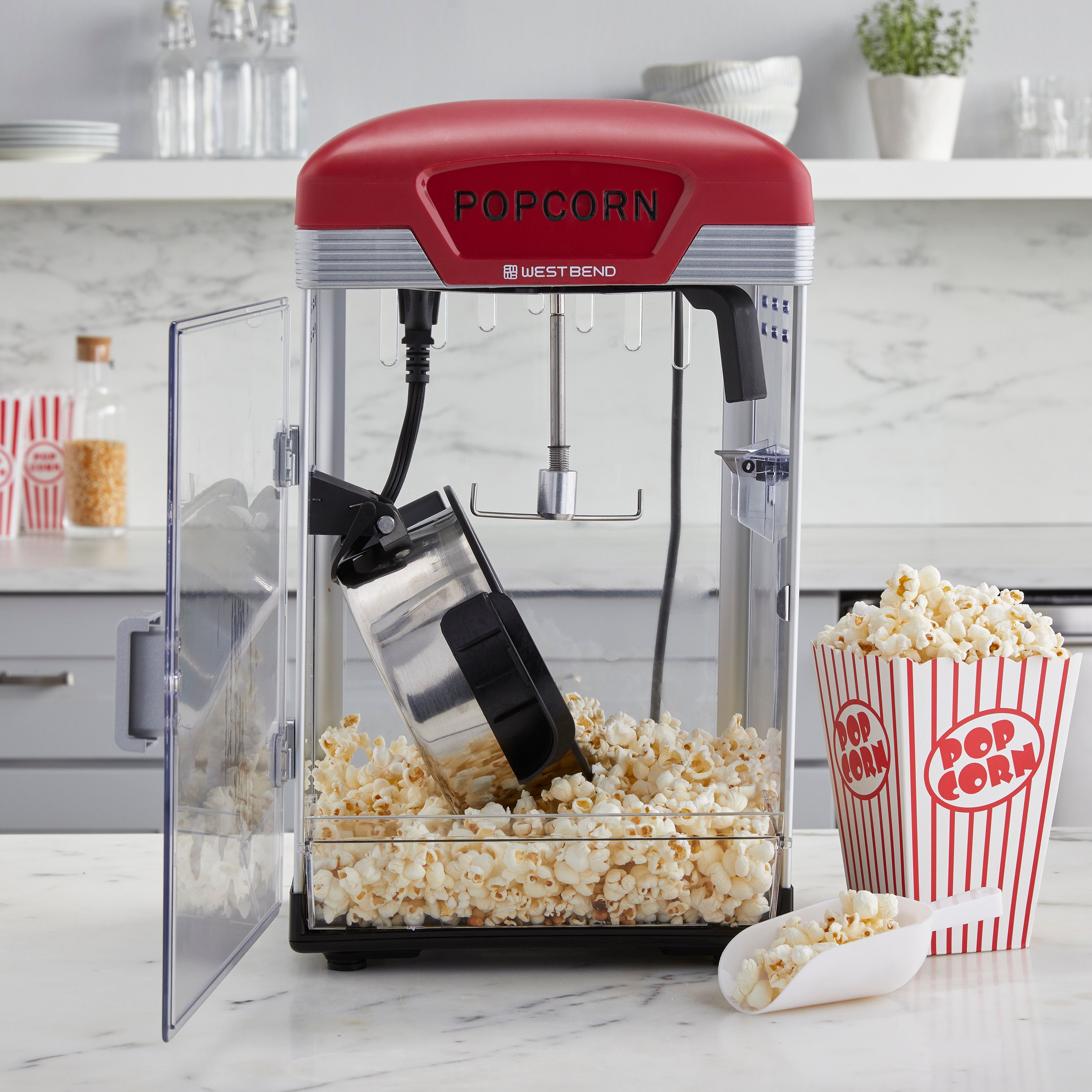 West Bend Stir Crazy 6-Quart Electric Popcorn Popper for $15