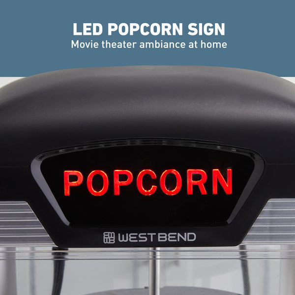 West Bend Theater Crazy 4 Qt. Popcorn Machine