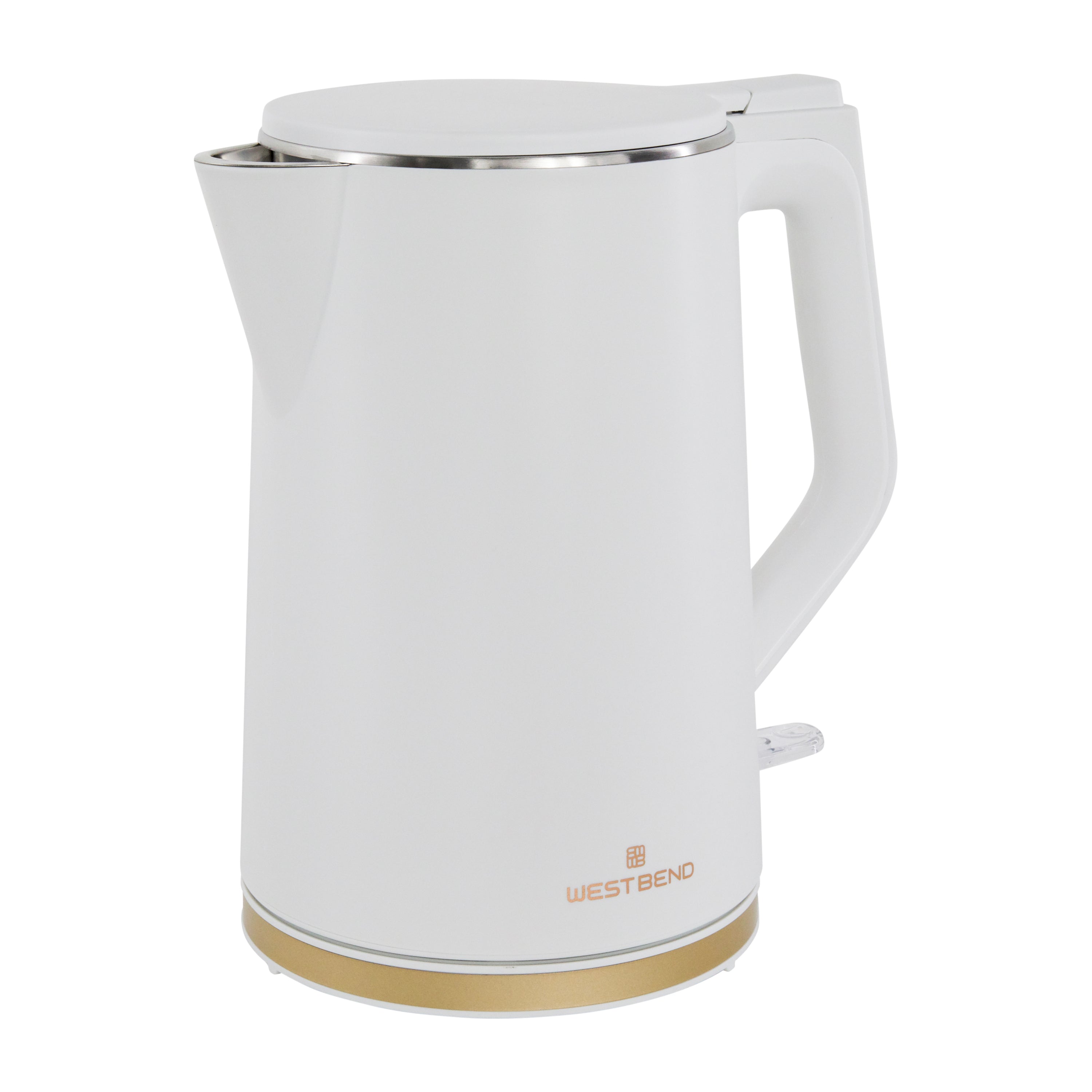 NEW (Gold)Electric Tea Kettle Double Layer Stainless Steel Hot Water Boiler  With