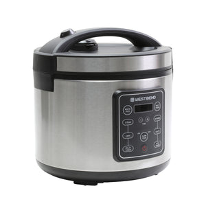 West Bend 20 Cup Multi-Function Rice Cooker, in Stainless Steel