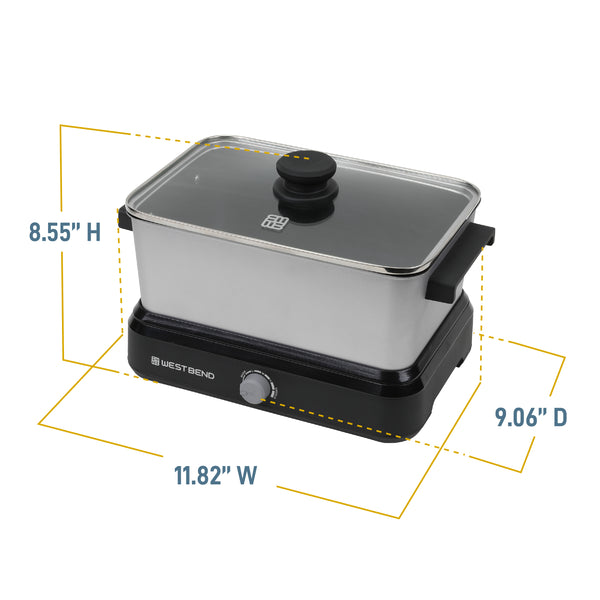 West Bend Versatility Cooker, 5 Qt. Capacity