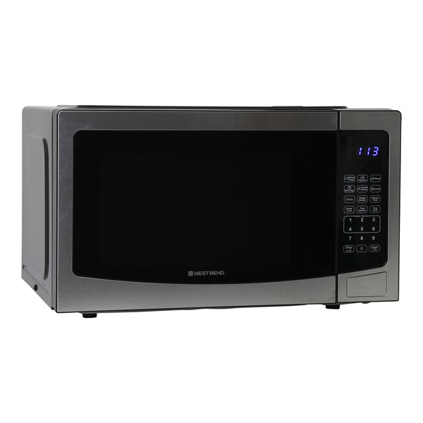 West Bend Microwave Oven, 1.1 cu. ft. Capacity, in Stainless Steel