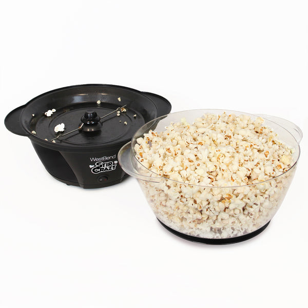 West Bend Stir Crazy Stirring Oil Popcorn Machine, 6 Qt. Capacity