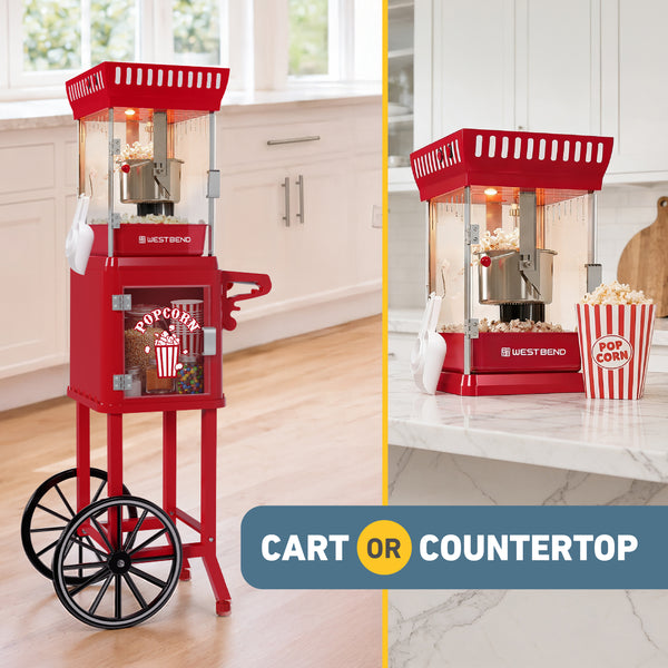 West Bend Popcorn Cart 2.5 oz Kettle