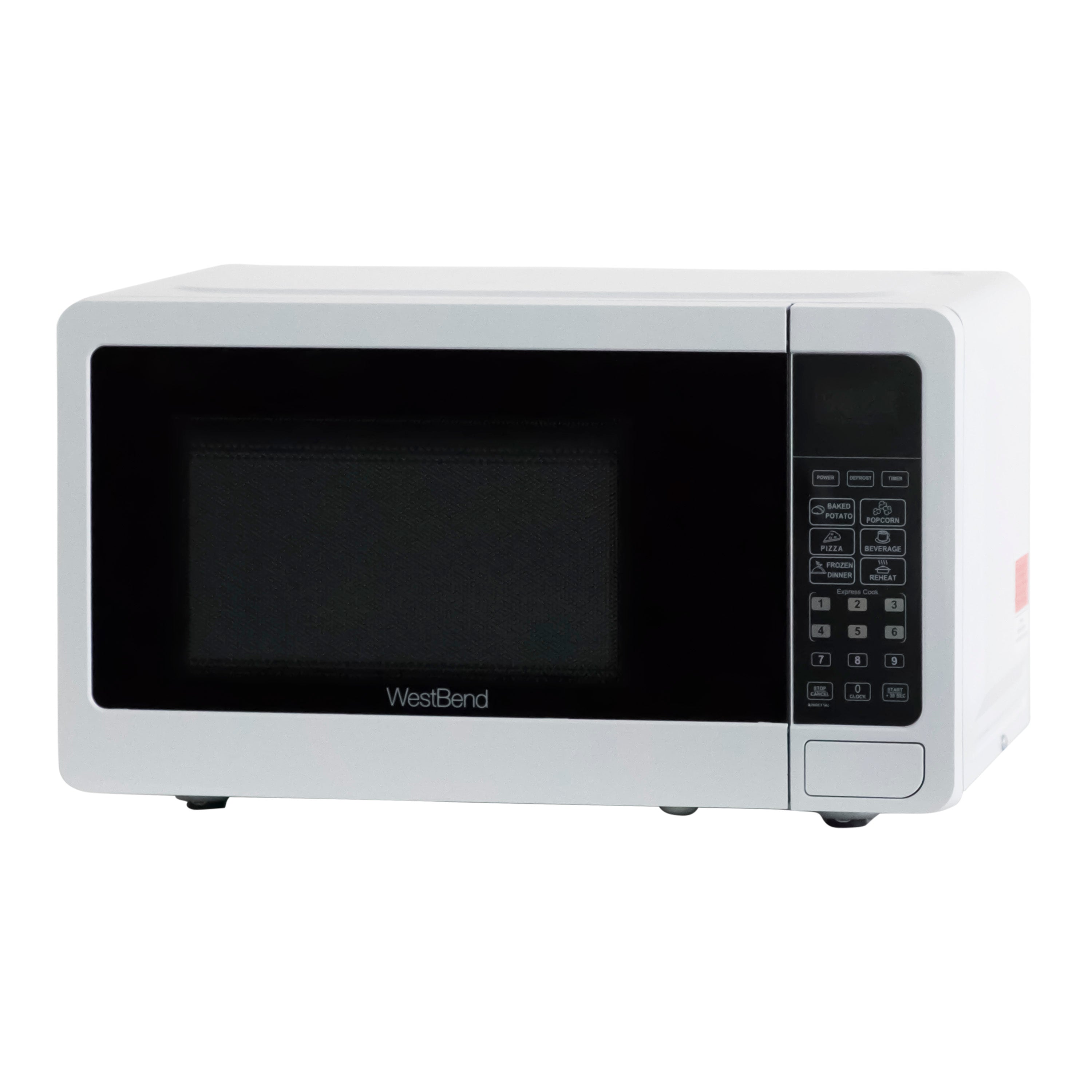 West Bend 0.7 Cu. Ft. 700W Compact Kitchen Countertop Microwave Oven,  White, 1 Piece - Kroger