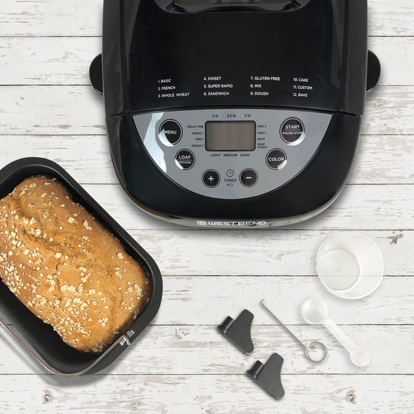 West Bend Hi-Rise Bread Maker with 12 Preset Digital Controls