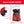 Compact red air popcorn machine with power plug shown
