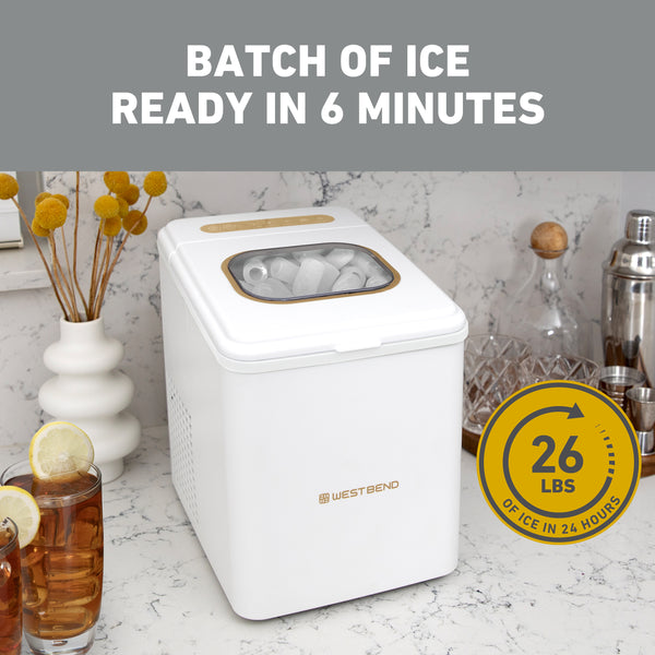 West Bend Timeless Countertop Bullet Ice Maker