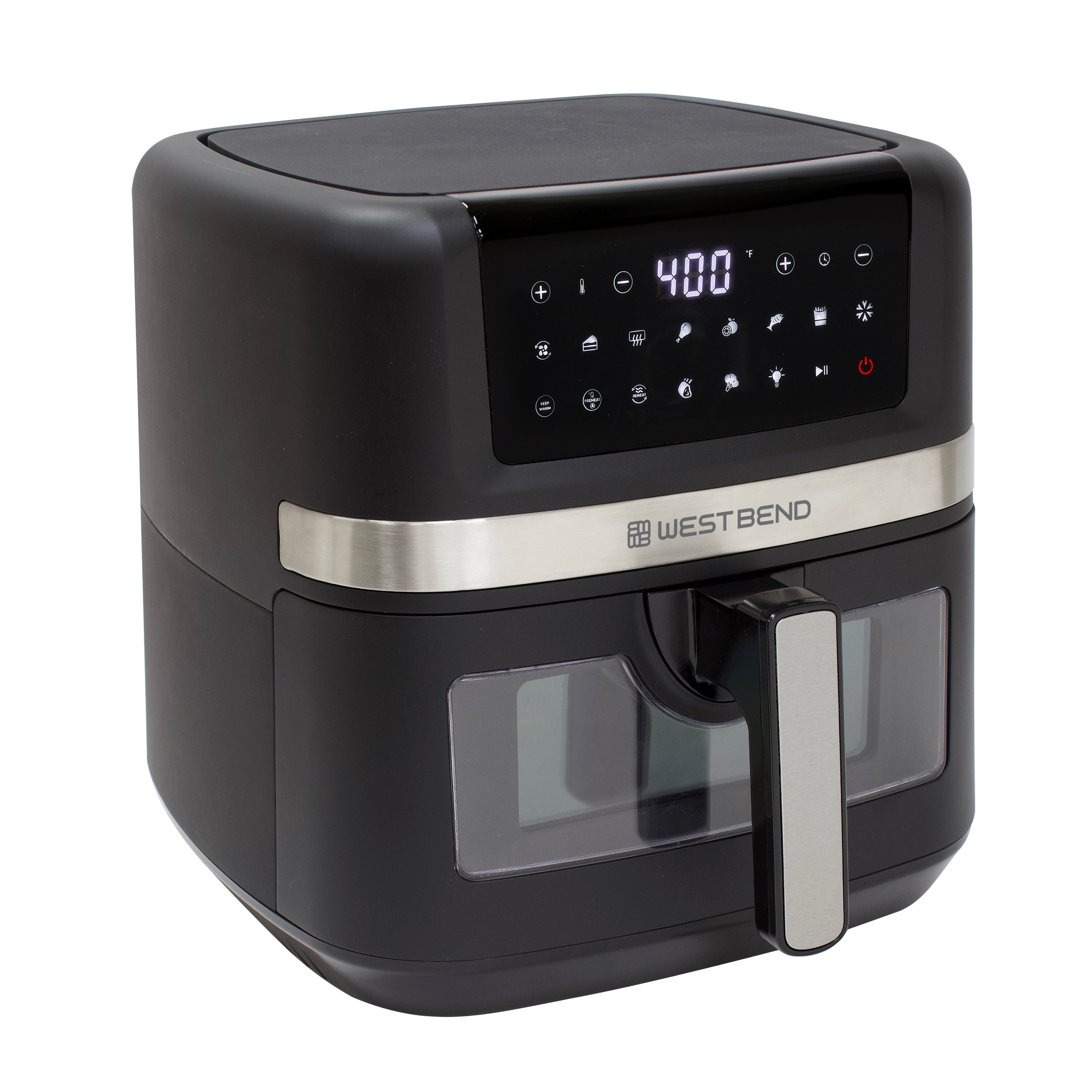 West Bend 10 Qt. Double UP Air Fryer with 15 Presets and Easy-View