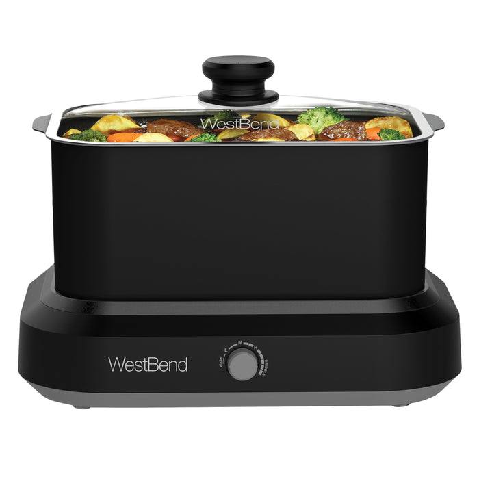 West Bend Versatility Slow Cooker, 6 Qt. Capacity, in Black