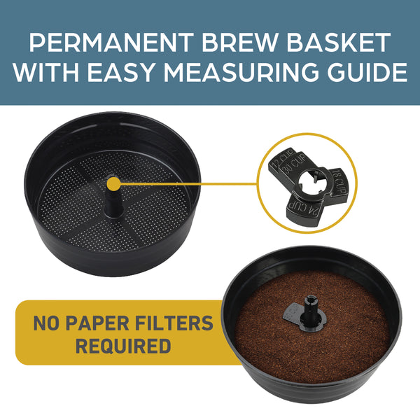 West Bend Large Capacity 30-Cup Coffee Maker with Temp Control