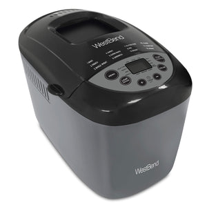 West Bend Hi-Rise Bread Maker with 12 Preset Digital Controls, in Gray