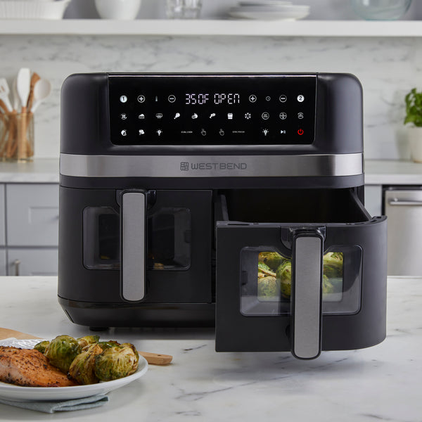 West Bend 10 Qt. Double UP™ Air Fryer with 15 Presets and Easy-View Windows