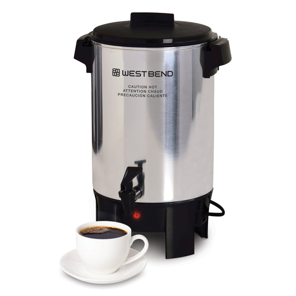 West Bend Large Capacity 30-Cup Coffee Maker with Temp Control