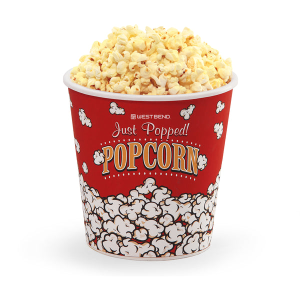 West Bend Reusable Plastic Theater Popcorn Bucket, 3 Qt.