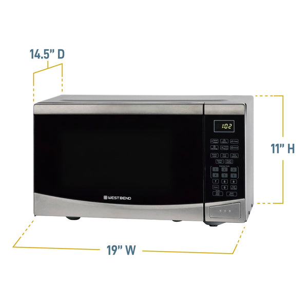 West Bend 0.9 cu. ft. Microwave Oven - West Bend