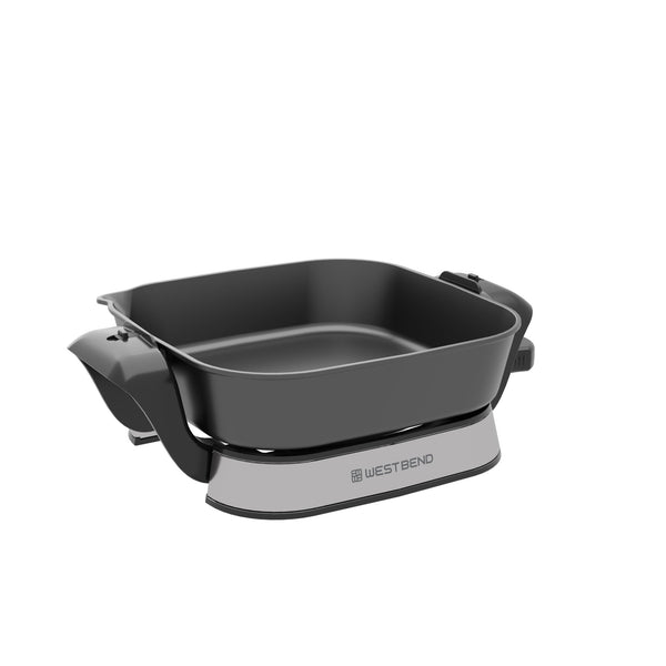 West Bend 11" 4.2 Quart Electric Skillet with Foldable Base - West Bend