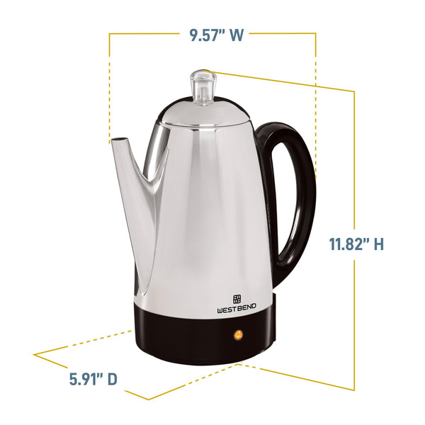 West Bend 12 - Cup Coffee Percolator - West Bend