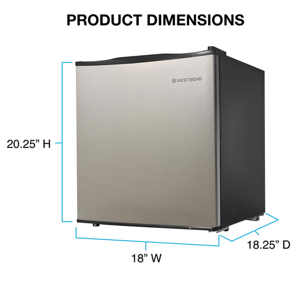 West Bend 1.7 cu. ft. Compact Refrigerator - West Bend