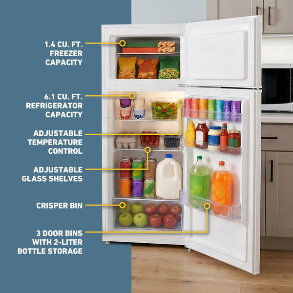 West Bend 7.5 cu. ft. Apartment Size Refrigerator - West Bend