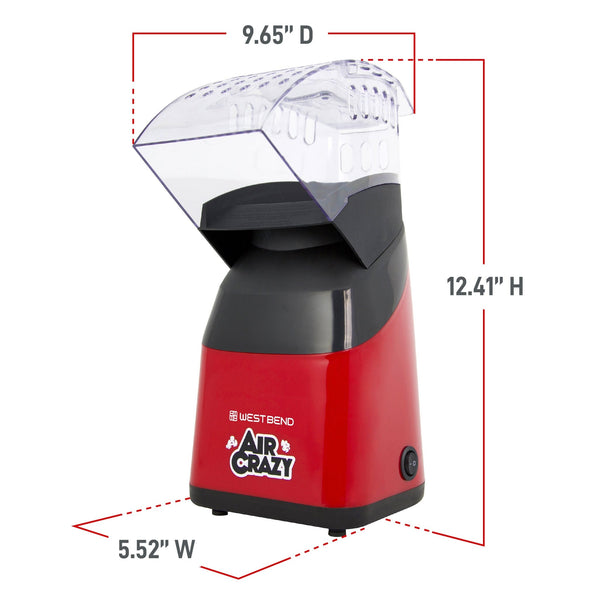 West Bend Air Crazy Hot Air Popcorn Machine, 4 Qt. Capacity - West Bend