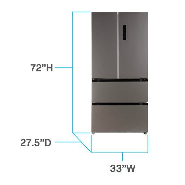 West Bend Frost Free French Door Refrigerator, 18.0 cu. ft. - West Bend