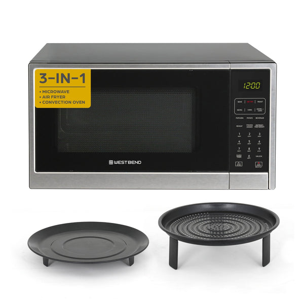 West Bend Microwave Air Fry, Convection Oven 3-in-1, 1.3 cu. ft. Capacity - West Bend