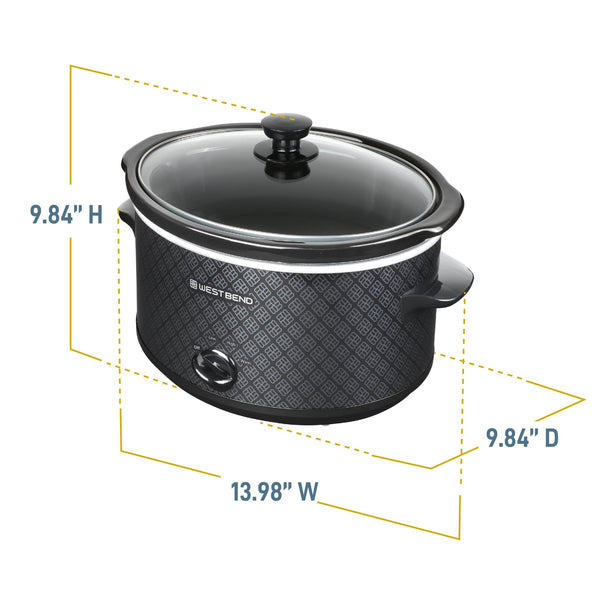 West Bend Pattern 4 Qt Slow Cooker - West Bend