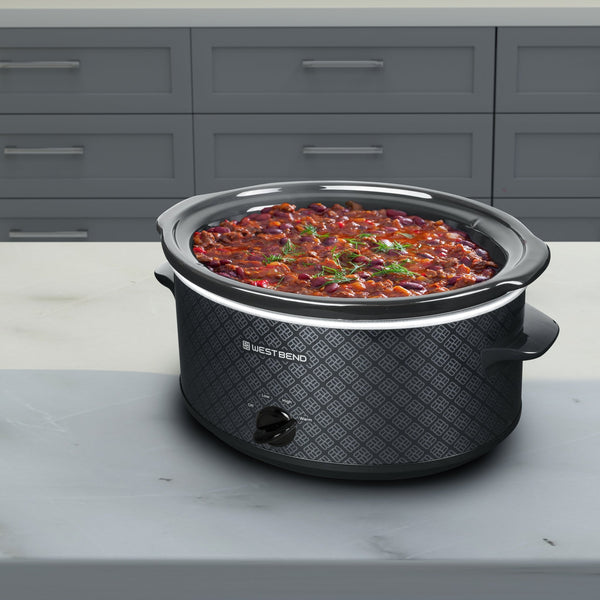 West Bend Pattern Slow Cooker, 6 Qt. Capacity - West Bend