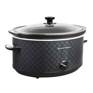 West Bend Pattern Slow Cooker, 6 Qt. Capacity - West Bend