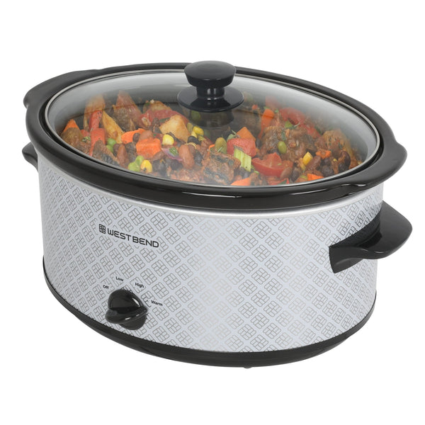 West Bend Pattern Slow Cooker, 6 Qt. Capacity - West Bend