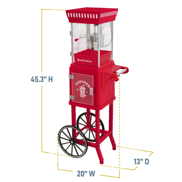 West Bend Popcorn Cart 2.5 oz Kettle - West Bend